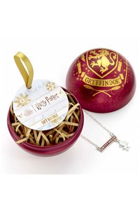 Palla di Natale Grifondoro Harry Potter con Collana Gryffindor