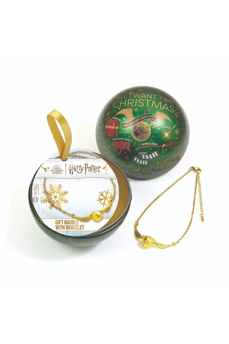 Palla di Natale Harry Potter con bracciale Boccino D'oro