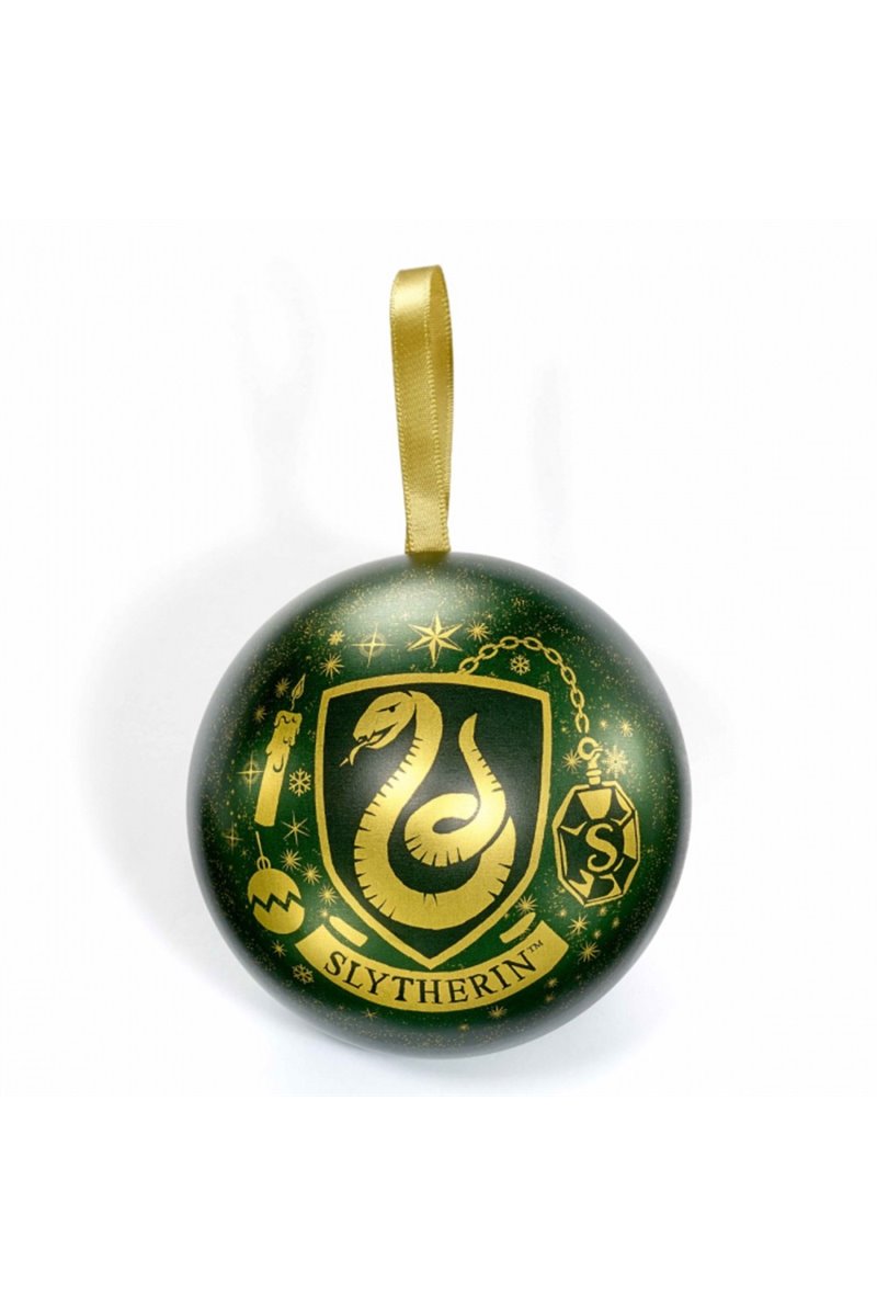 Palla di Natale Harry Potter Serpeverde con collana Slytherin