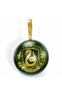 Palla di Natale Harry Potter Serpeverde con collana Slytherin