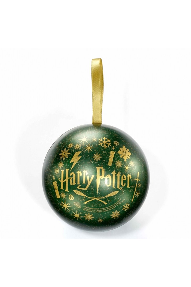 Palla di Natale Harry Potter Serpeverde con collana Slytherin