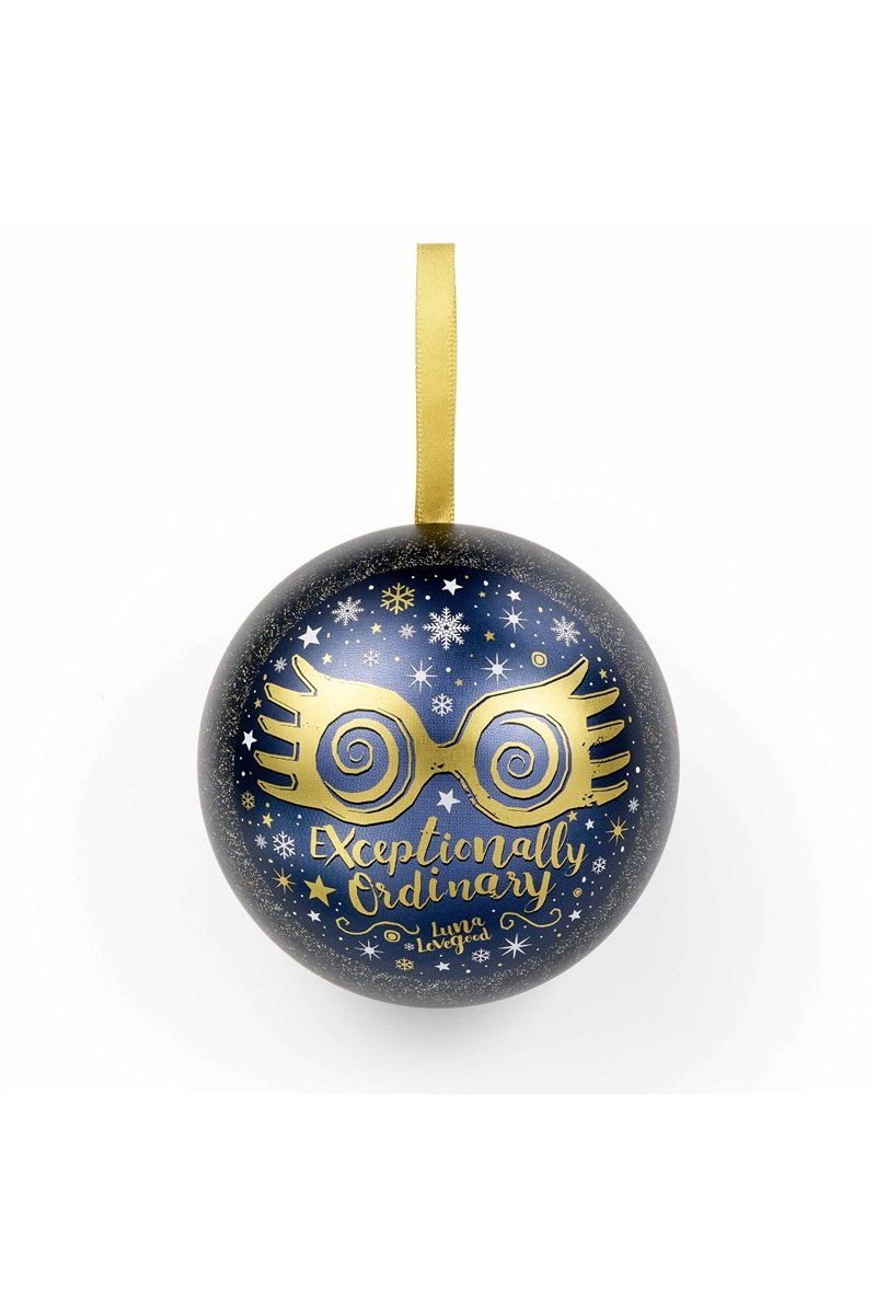 Palla di Natale Harry Potter Luna Lovegood Con Collana Spettrocoli