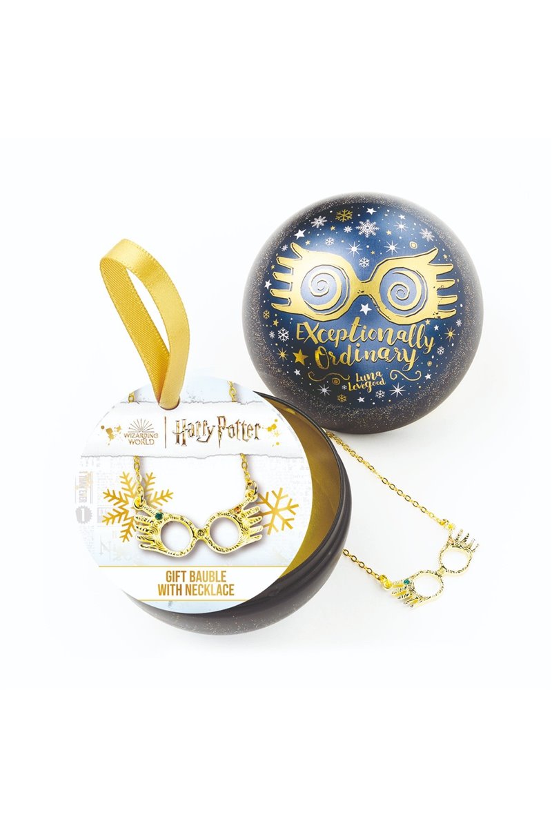 Palla di Natale Harry Potter Luna Lovegood Con Collana Spettrocoli