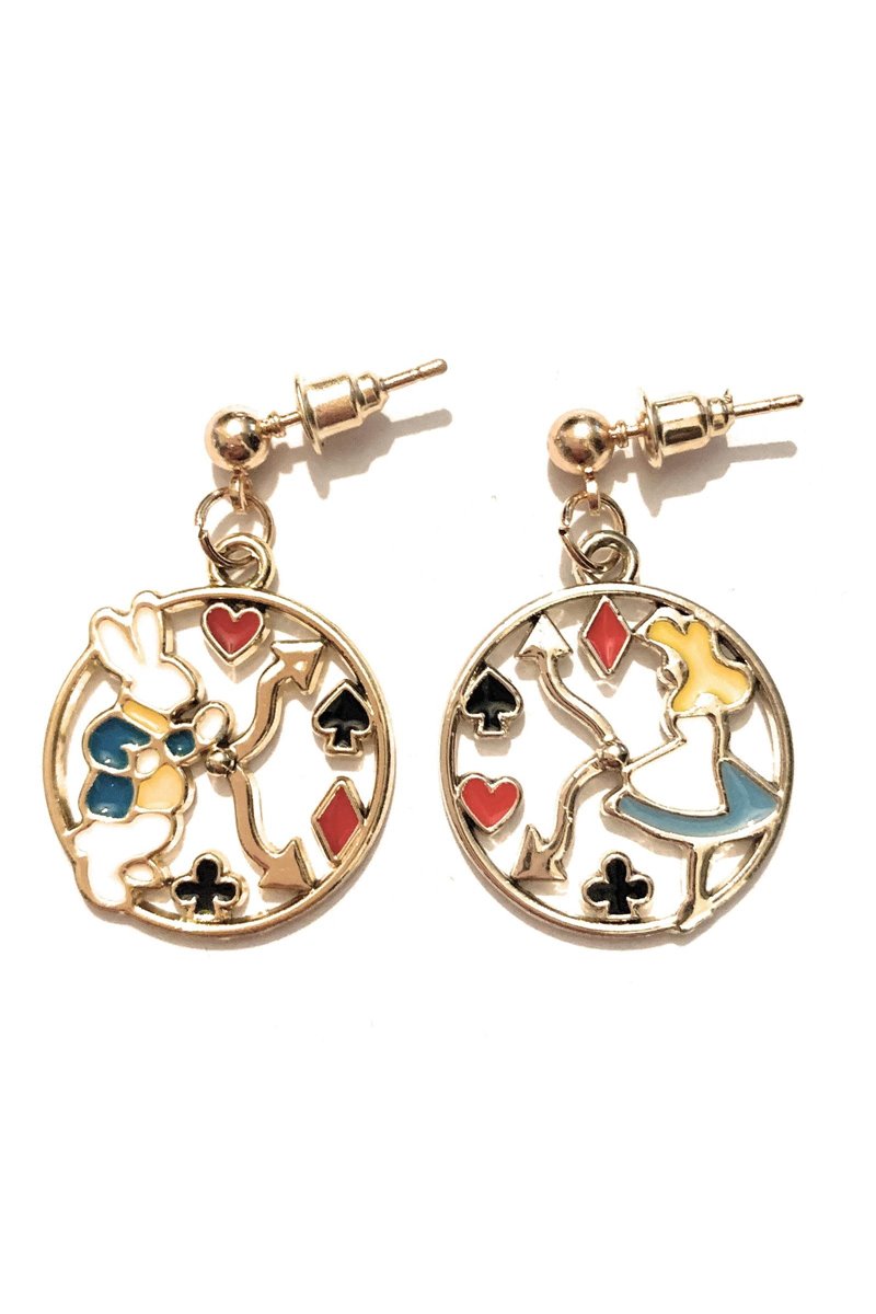 Orecchini pendenti del paese delle meraviglie