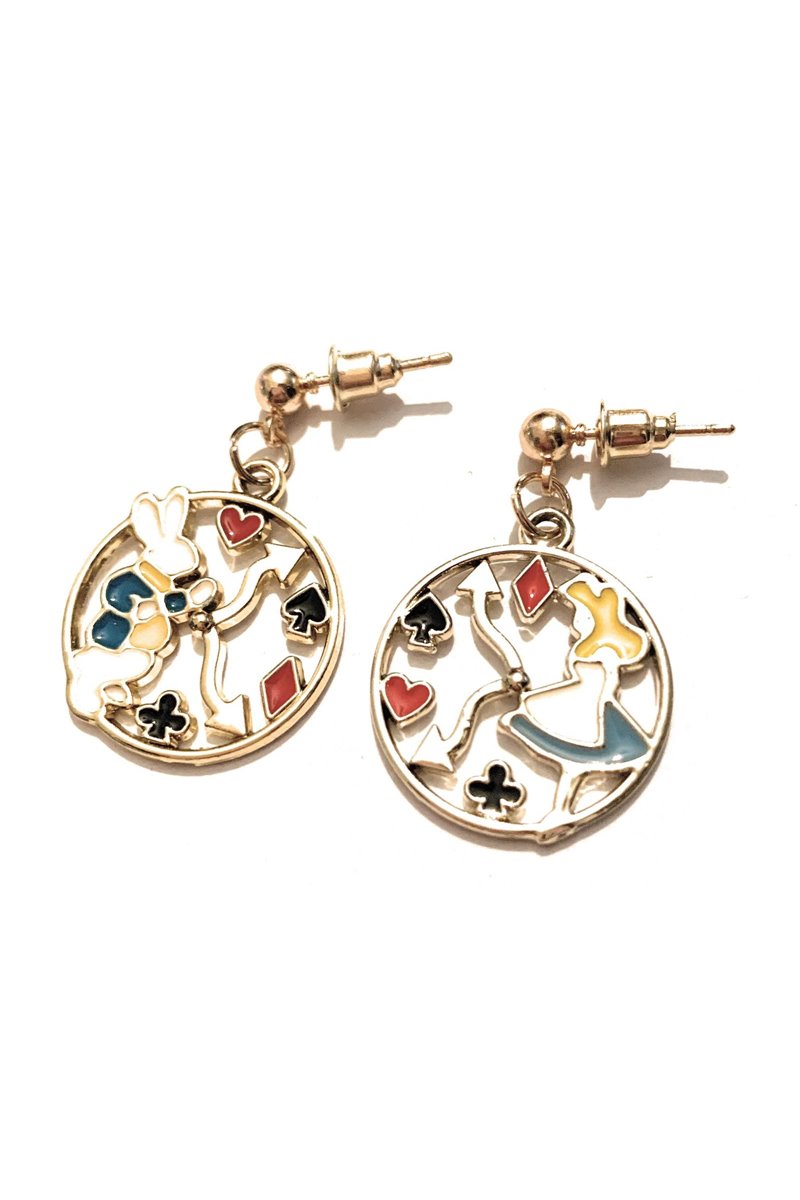 Orecchini pendenti del paese delle meraviglie