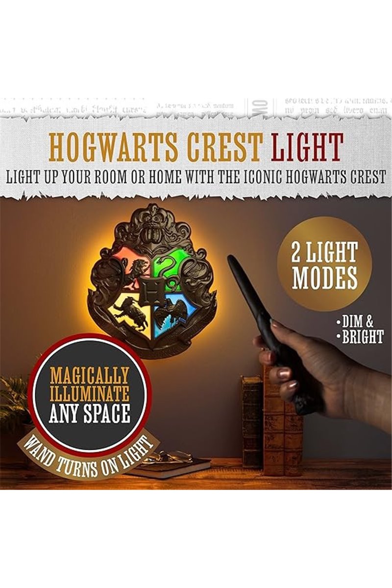 Lampada Stemma Hogwarts Harry Potter Ufficiale