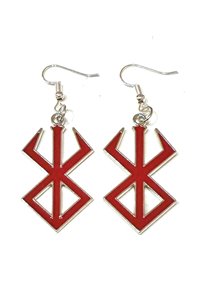 Orecchini Pendenti Marchio del Sacrificio Rossi