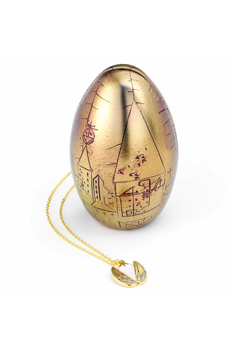 Scatola Uovo d'Oro Harry Potter con Collana Ufficiale
