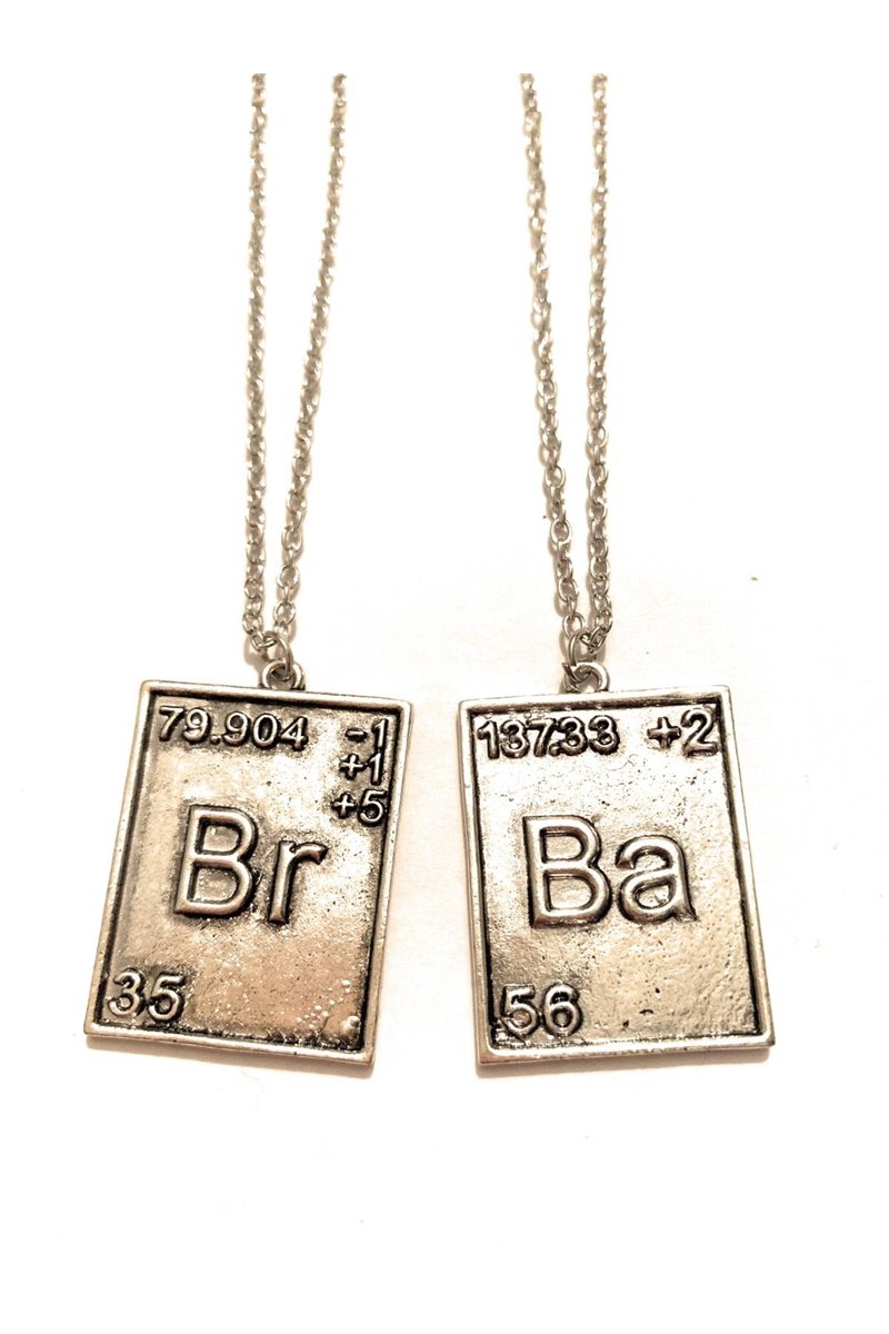 Collane Bromo Bario 2 Medaglioni Br Ba