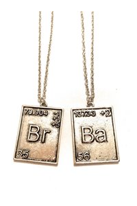 Collane Bromo Bario 2 Medaglioni Br Ba