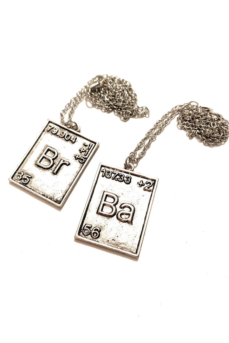 Collane Bromo Bario 2 Medaglioni Br Ba