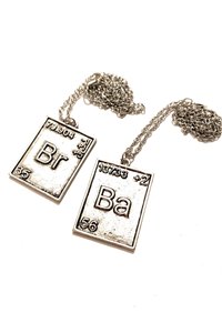 Collane Bromo Bario 2 Medaglioni Br Ba