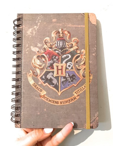 Notebook Ad Anelli Stemma Hogwarts Harry Potter Agenda