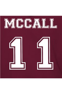 Felpa con cappuccio di mccall 11 beacon hills lacrosse unisex bordeux