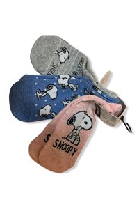 Calzini Snoopy Peanuts Originali Corti Ufficiale 3 Paia Unisex 37-42