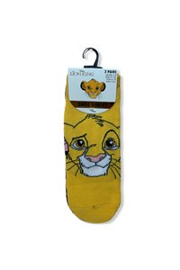 Calzini Re Leone Lion King Etichetta Ufficiale 3 Paia Unisex Cotone Taglia 37-42
