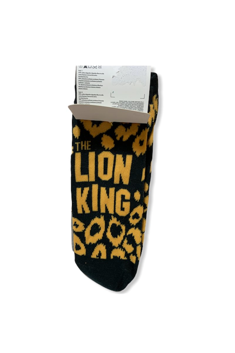 Calzini Re Leone Lion King Etichetta Ufficiale 3 Paia Unisex Cotone Taglia 37-42