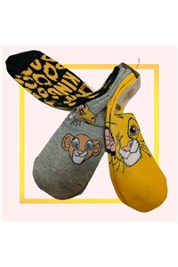 Calzini Re Leone Lion King Etichetta Ufficiale 3 Paia Unisex Cotone Taglia 37-42