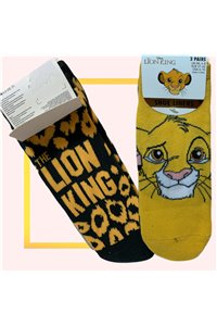 Calzini Re Leone Lion King Etichetta Ufficiale 3 Paia Unisex Cotone Taglia 37-42