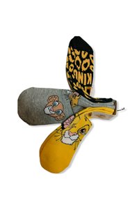 Calzini Re Leone Lion King Etichetta Ufficiale 3 Paia Unisex Cotone Taglia 37-42