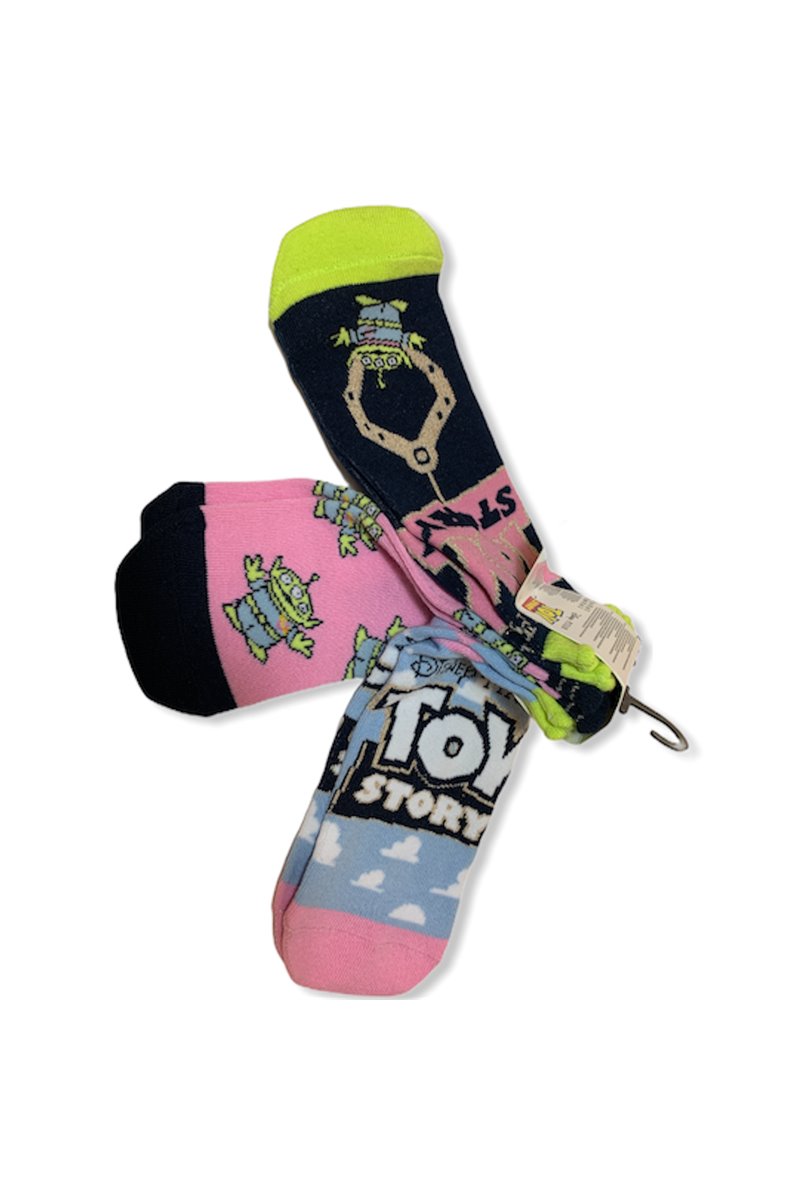 Calzini Toy Story Corti 3 Paia Unisex 37-42 Disney Woody Buzz Lightyear