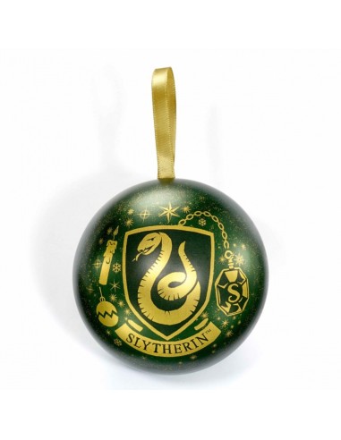 Palla di Natale Harry Potter Serpeverde con collana Slytherin