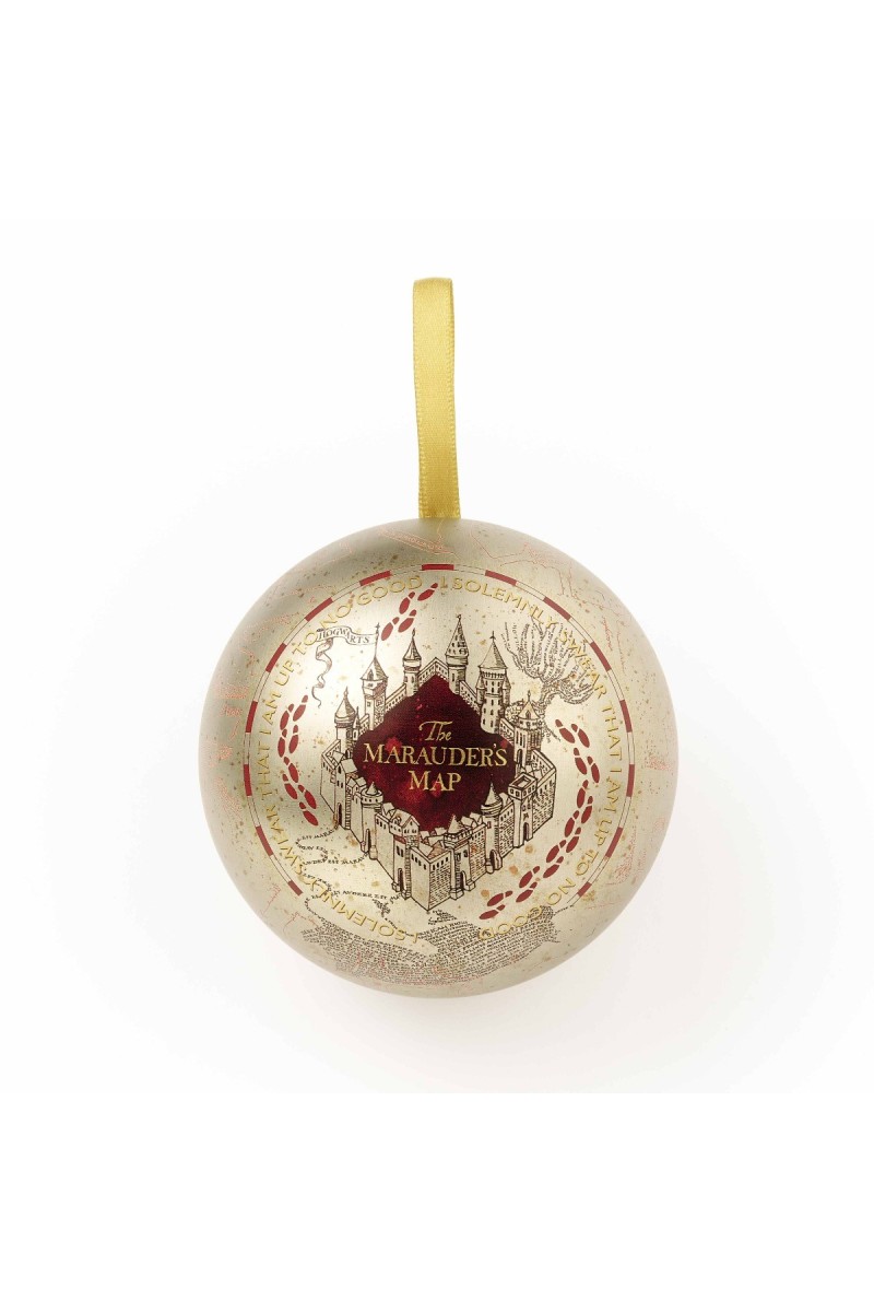Palla di Natale Harry Potter con Spilla Mappa Malandrino