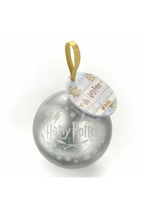 Palla di Natale Tassorosso con collana Harry Potter - Regalo Perfetto!