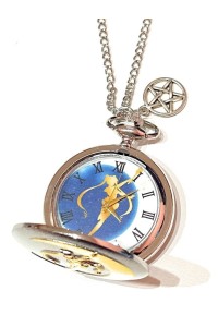 Collana Con Orologio Guerriera della Luna e Stella