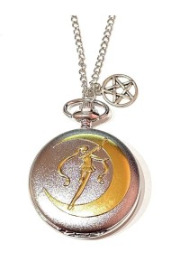 Collana Con Orologio Guerriera della Luna e Stella Sailor
