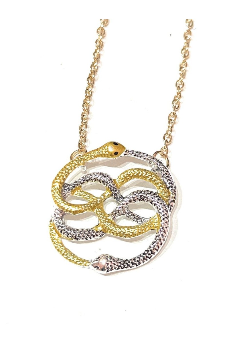 Collana Serpenti Tono Argento - Oro | Spedizione Gratis sopra €35