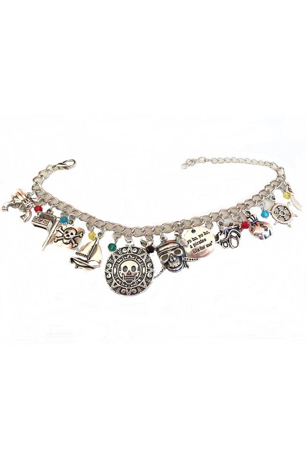 Bracciale medaglione azteco Pirati doblone