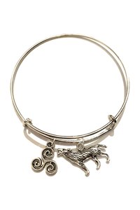 Bracciale Triskele con lupo