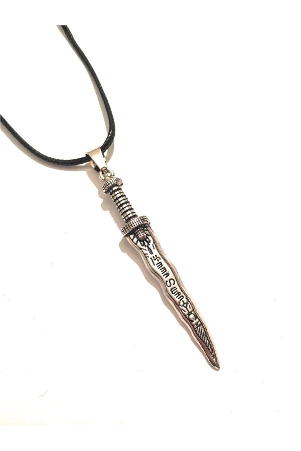 Collana pugnale cigno nero