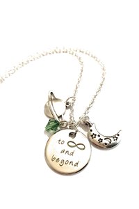 Collana con incisione "To Infinity And Beyond" Verso Infinito E Oltre