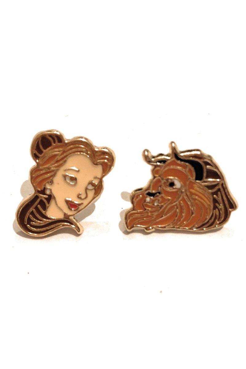 Orecchini Bella E La Bestia Lobo Cartoni Animati Beauty And The Beast Belle