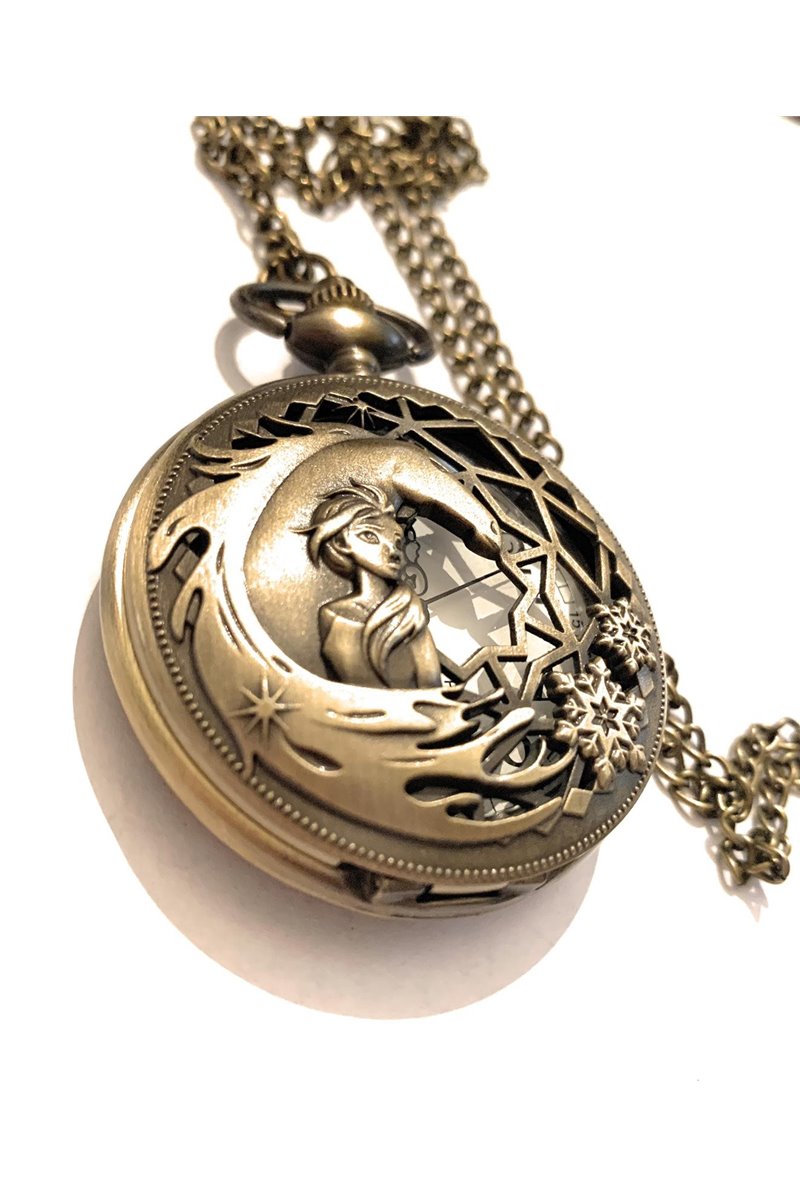 Collana Orologio principessa del regno di ghiaccio e Cavallo