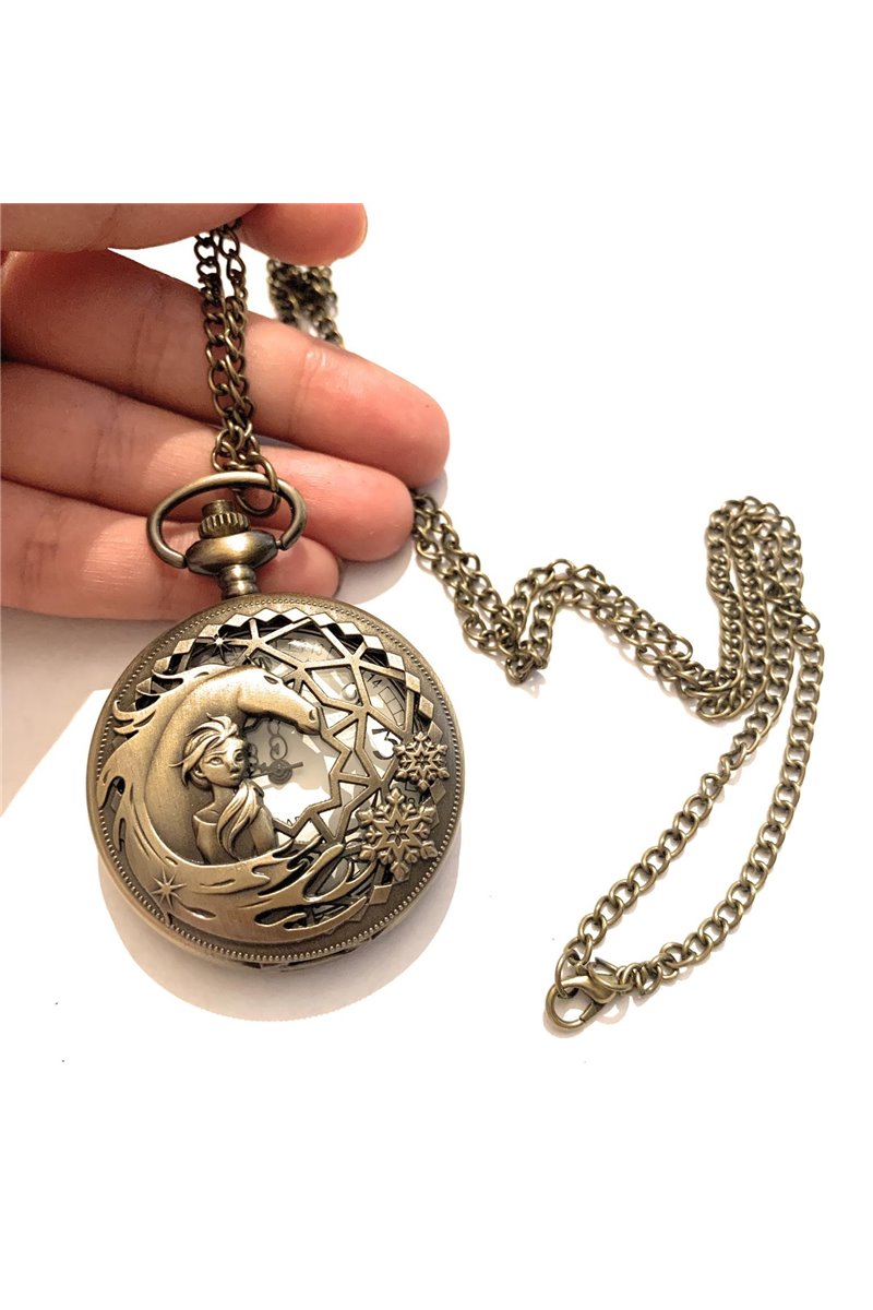 Collana Orologio principessa del regno di ghiaccio e Cavallo