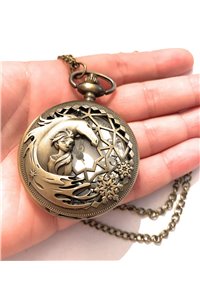 Collana Orologio principessa del regno di ghiaccio e Cavallo