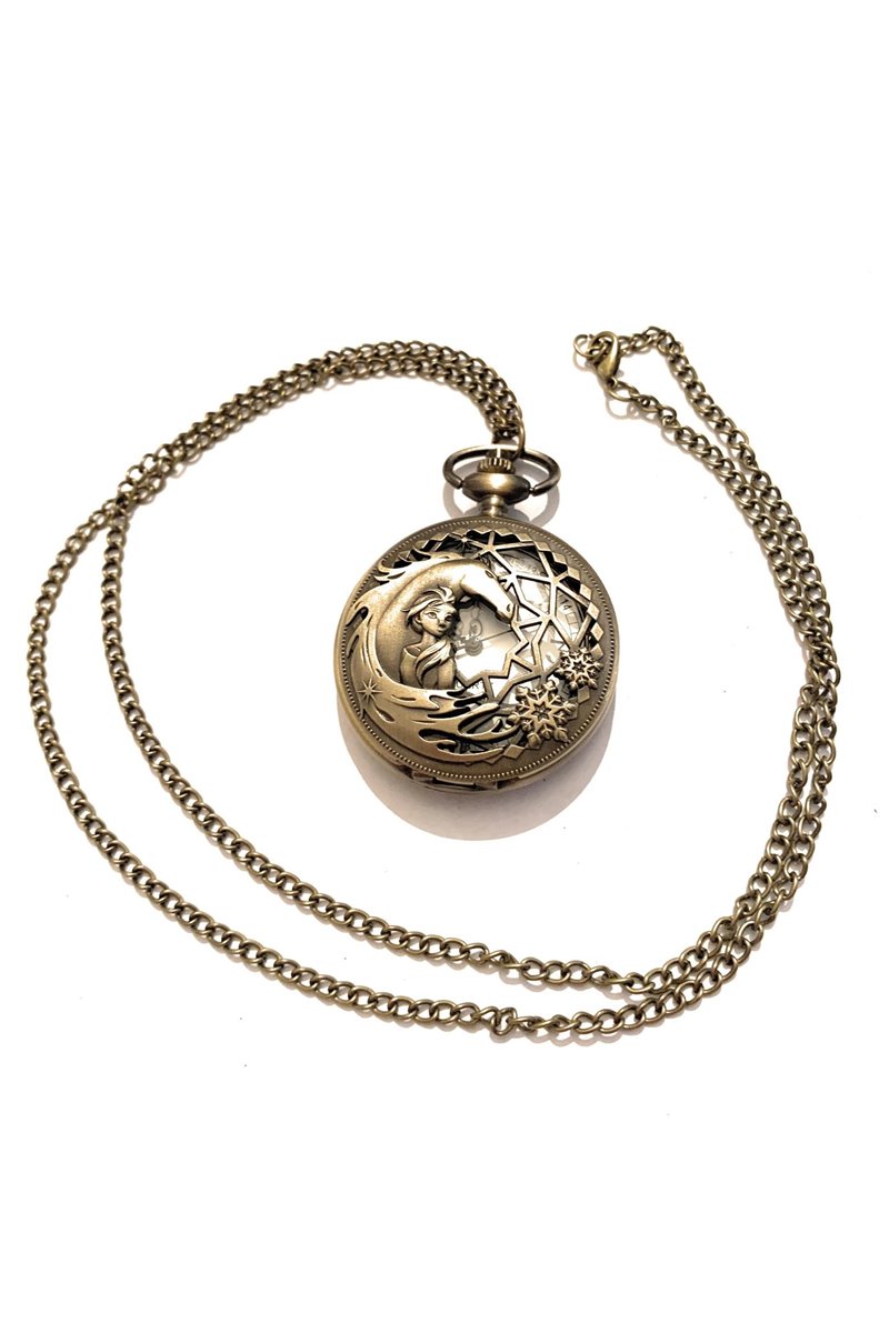 Collana Orologio principessa del regno di ghiaccio e Cavallo
