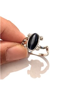 Anello solare Elena pietra blu simil lapislazzuli