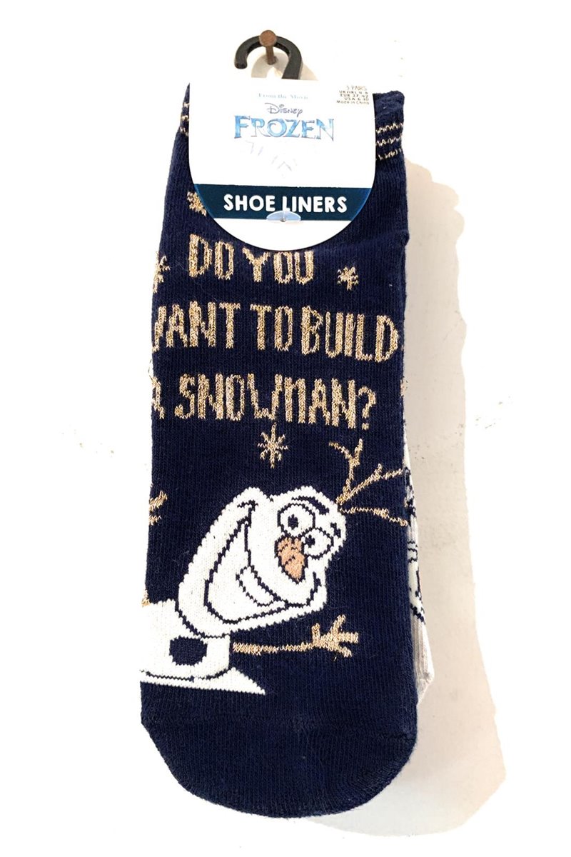 Calzini Olaf Frozen Cotone Originali Calze Corte Con Etichetta Ufficiale Disney 3