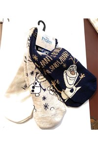 Calzini Olaf Frozen Cotone Originali Calze Corte Con Etichetta Ufficiale Disney 3