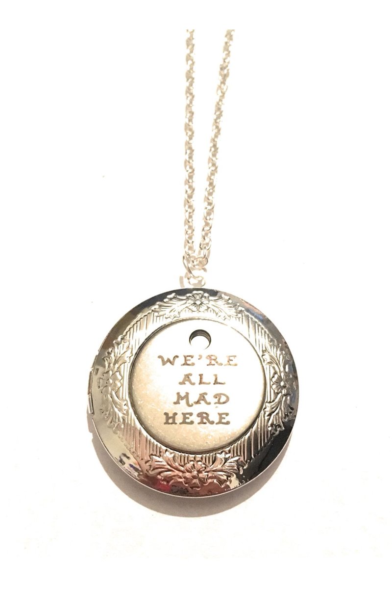 Collana Portafoto We're all Mad Here Incisioni