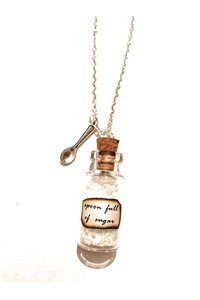 Collana Boccetta Basta Un Poco di Zucchero Just A Spoonful of Sugar Cucchiaino