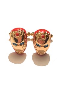 Gemelli per Camicie maschera d'acciaio Ispirati Supereroi