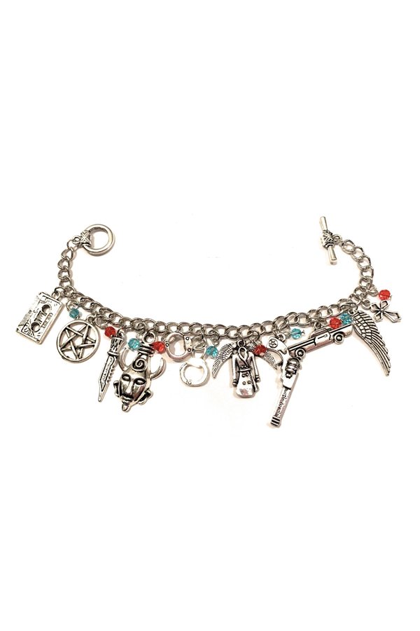 Bracciale Medaglione Umanoide Pentacolo Ali