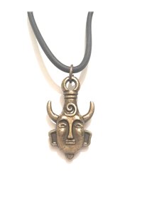 Bracciale Medaglione Umanoide Pentacolo Ali